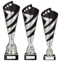 Hurricane Altitude Silver & Black Plastic Cup | Marble Base | 325mm | E1408G
