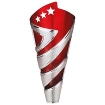 Hurricane Altitude Silver & Red Plastic Cup | Marble Base | 295mm | S6