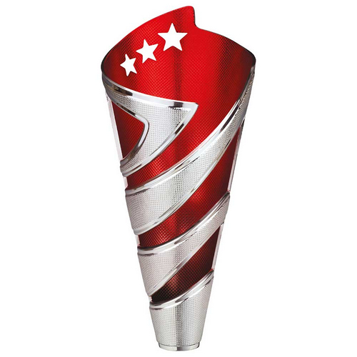 Hurricane Altitude Silver & Red Plastic Cup | Marble Base | 295mm | S6