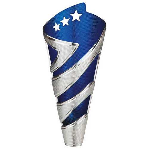 Hurricane Altitude Silver & Blue Plastic Cup | Marble Base | 295mm | S6