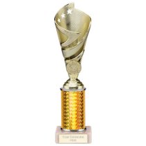 Hurricane Gold Plastic Tube Cup | Marble Base | 245mm | G9