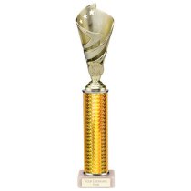 Hurricane Gold Plastic Tube Cup | Marble Base | 320mm | G9