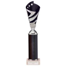 Hurricane Silver & Black Plastic Tube Cup | Marble Base | 295mm | G9