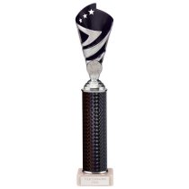 Hurricane Silver & Black Plastic Tube Cup | Marble Base | 320mm | G9