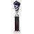 Hurricane Silver & Black Plastic Tube Cup | Marble Base | 320mm | G9 - TR24543E