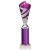 Hurricane Silver & Purple Plastic Tube Cup | Marble Base | 265mm | G9 - TR24542C