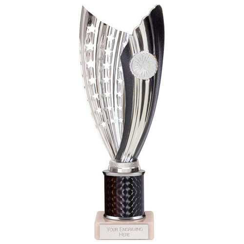 Glamstar Black Plastic Trophy | Marble Base | 265mm |