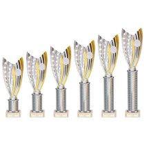 Glamstar Silver Plastic Trophy | Marble Base | 265mm |