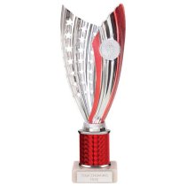 Glamstar Red Plastic Trophy | Marble Base | 265mm |