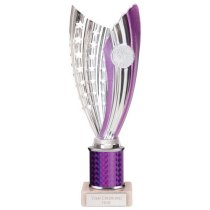 Glamstar Purple Plastic Trophy | Marble Base | 265mm |