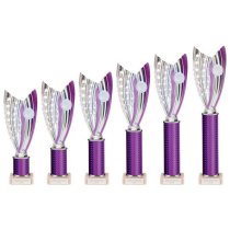 Glamstar Purple Plastic Trophy | Marble Base | 265mm |