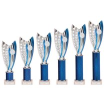 Glamstar Blue Plastic Trophy | Marble Base | 265mm |