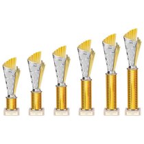 Flash Gold Plastic Trophy | Marble Base | 245mm |