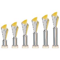 Flash Gold Plastic Trophy | Marble Base | 245mm |
