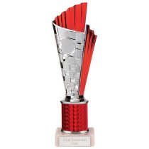 Flash Red Plastic Trophy | Marble Base | 245mm |