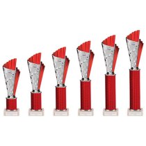 Flash Red Plastic Trophy | Marble Base | 245mm |