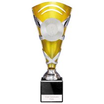 X Factors Silver & Gold Trophy Cup | Heavy Marble Base | 235mm | E4294B