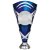 X Factors Silver & Blue Trophy Cup | Heavy Marble Base | 215mm | S7 - TR24524A