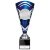 X Factors Silver & Blue Trophy Cup | Heavy Marble Base | 235mm | E4294B - TR24524B