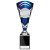 X Factors Silver & Blue Trophy Cup | Heavy Marble Base | 260mm | E4294B - TR24524C