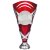 X Factors Silver & Red Trophy Cup | Heavy Marble Base | 215mm |  - TR24602A