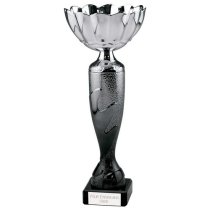 Eruption Silver Trophy Cup | Platinum & Carbon Black | 310mm | E1408D