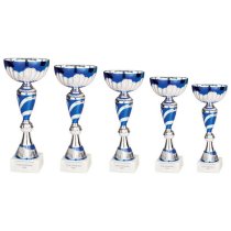 Omega Trophy Cup | Silver & Blue | 230mm | S7
