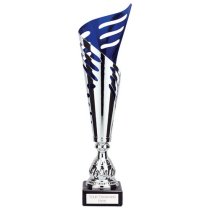 Atlantis Silver & Blue Laser Trophy Cup | 385mm |