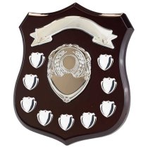 Illustrious Annual Presentation Shield | Rosewood | 9yr Dates | 250mm |