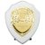 Reward Replica Shield  | Arctic White & Gold | 150mm |  - PS24558C