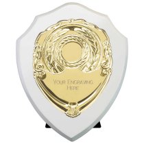 Reward Replica Shield | Arctic White & Gold | 175mm |