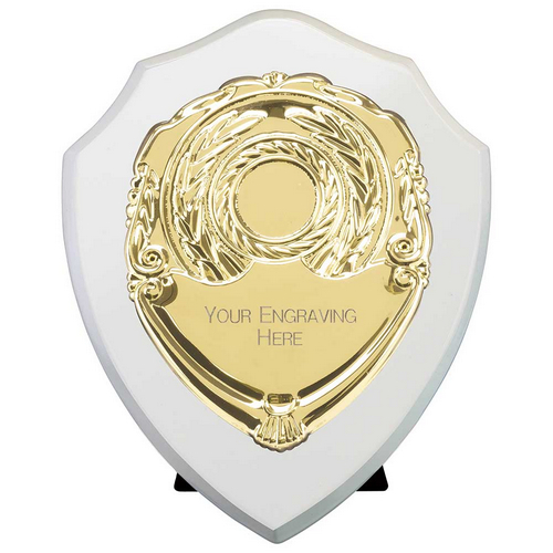 Reward Replica Shield | Arctic White & Gold | 175mm |