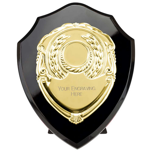 Reward Replica Shield | Epic Black & Gold | 150mm |