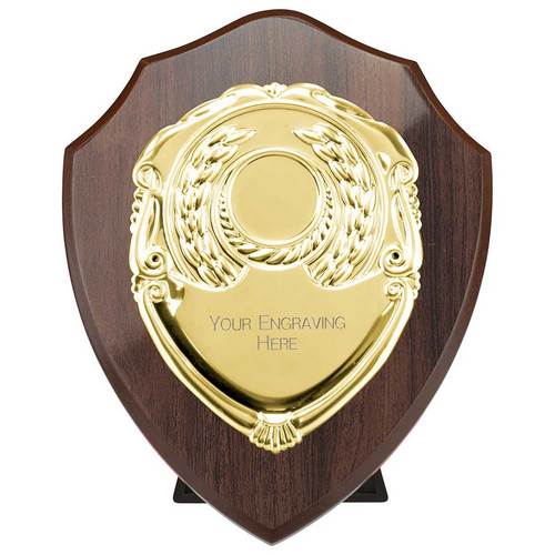 Reward Replica Shield | Cracked Cherry & Gold | 150mm |