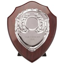 Reward Replica Shield | Mahogany & Silver | 125mm |