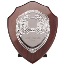 Reward Replica Shield | Mahogany & Silver | 150mm |