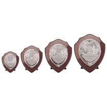 Reward Replica Shield | Mahogany & Silver | 150mm |