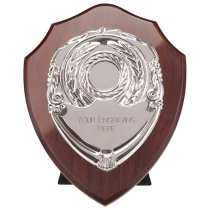 Reward Replica Shield | Mahogany & Silver | 175mm |