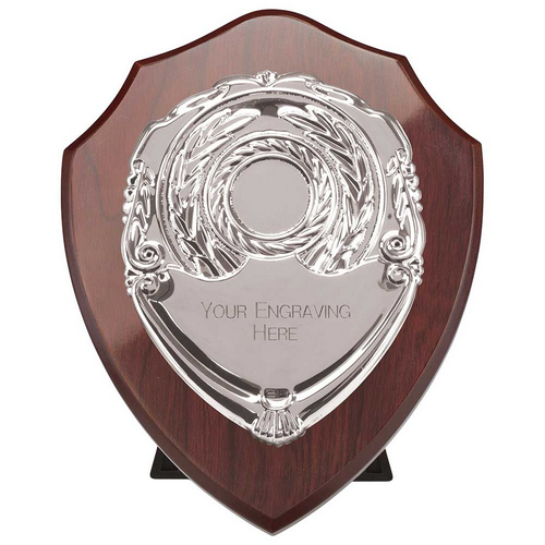 Reward Replica Shield | Mahogany & Silver | 175mm |