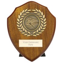 Reward Wreath Shield | Walnut | 100mm |