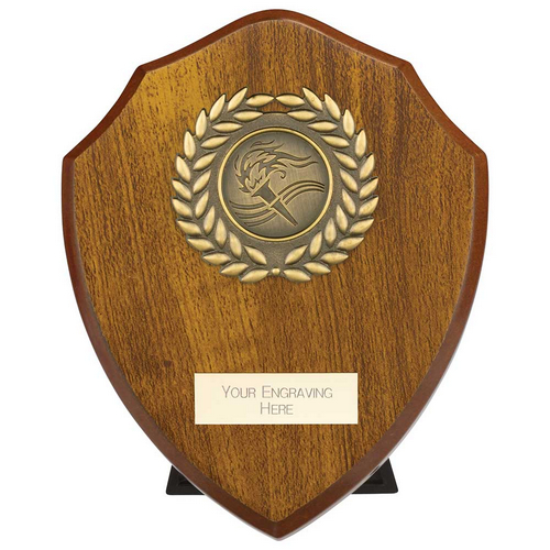 Reward Wreath Shield | Walnut | 125mm |