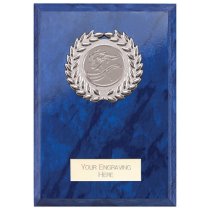 Reward Wreath Plaque | Azure Blue | 125x90mm |