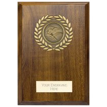 Reward Wreath Plaque | Walnut | 125x90mm |