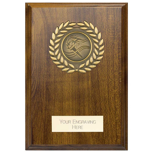 Reward Wreath Plaque | Walnut | 125x90mm |