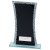 Eternal Engraved Glass Trophy | Black & Cracked Silver | 205mm | E1408F - CR24365C