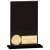 Hero Engraved Glass Trophy | Jet Black | 140mm | G25 - CR24184A