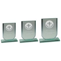 Zenith Jade Engraved Glass Trophy | 140mm | G9