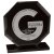 Octave Engraved Glass Trophy | Jet Black | 150mm | G7 - CR24190A