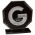 Octave Engraved Glass Trophy | Jet Black | 170mm | G7 - CR24190B
