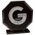 Octave Engraved Glass Trophy | Jet Black | 190mm | G9 - CR24190C
